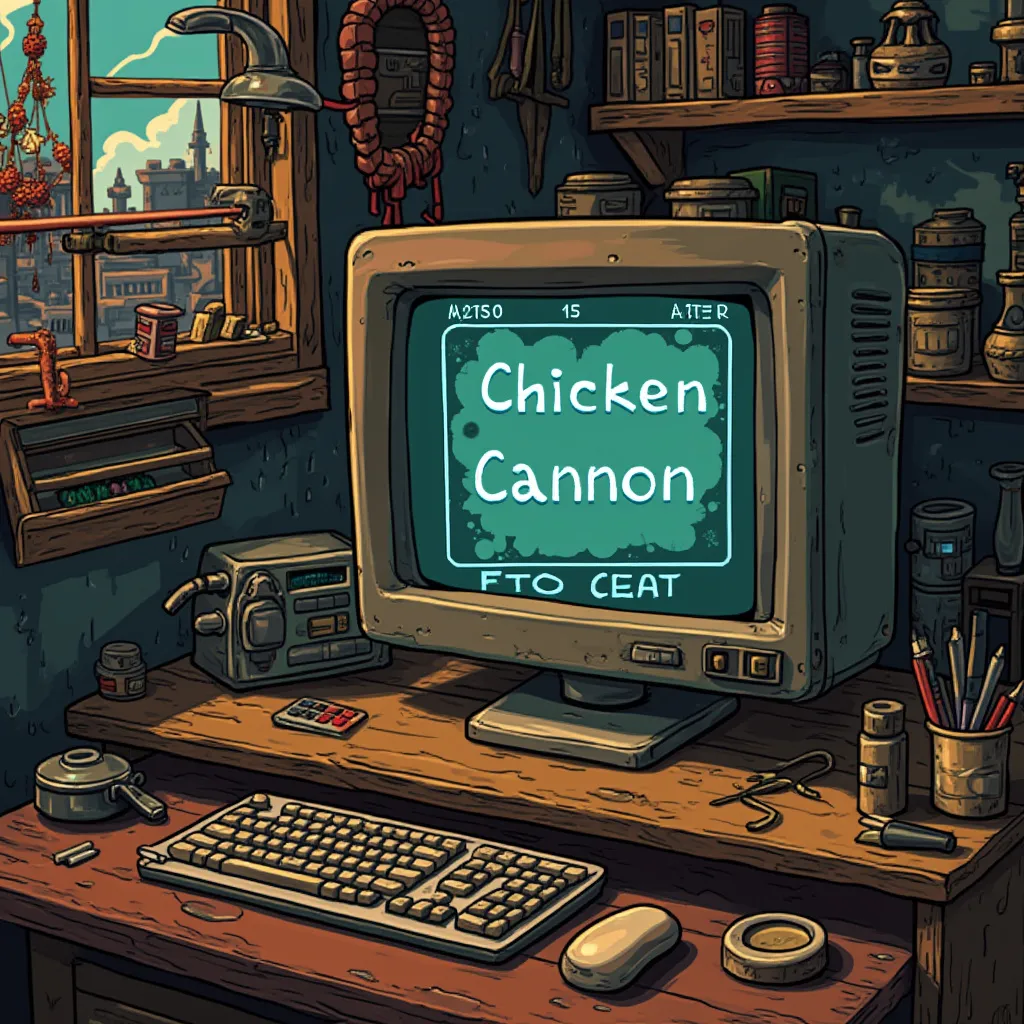 Screenshot of Chicken Cannon level editor