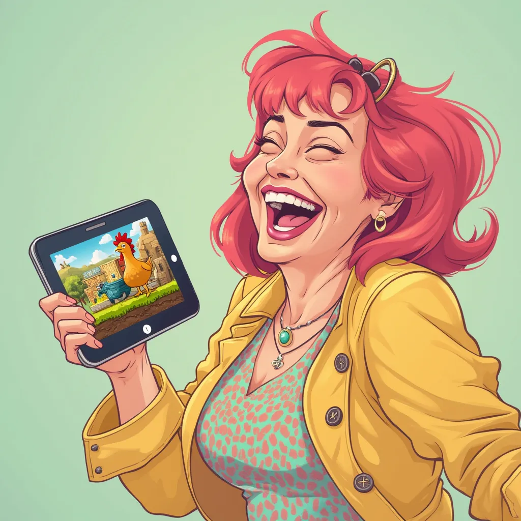 Photo of happy player Brenda 'Bawk' Buttercup